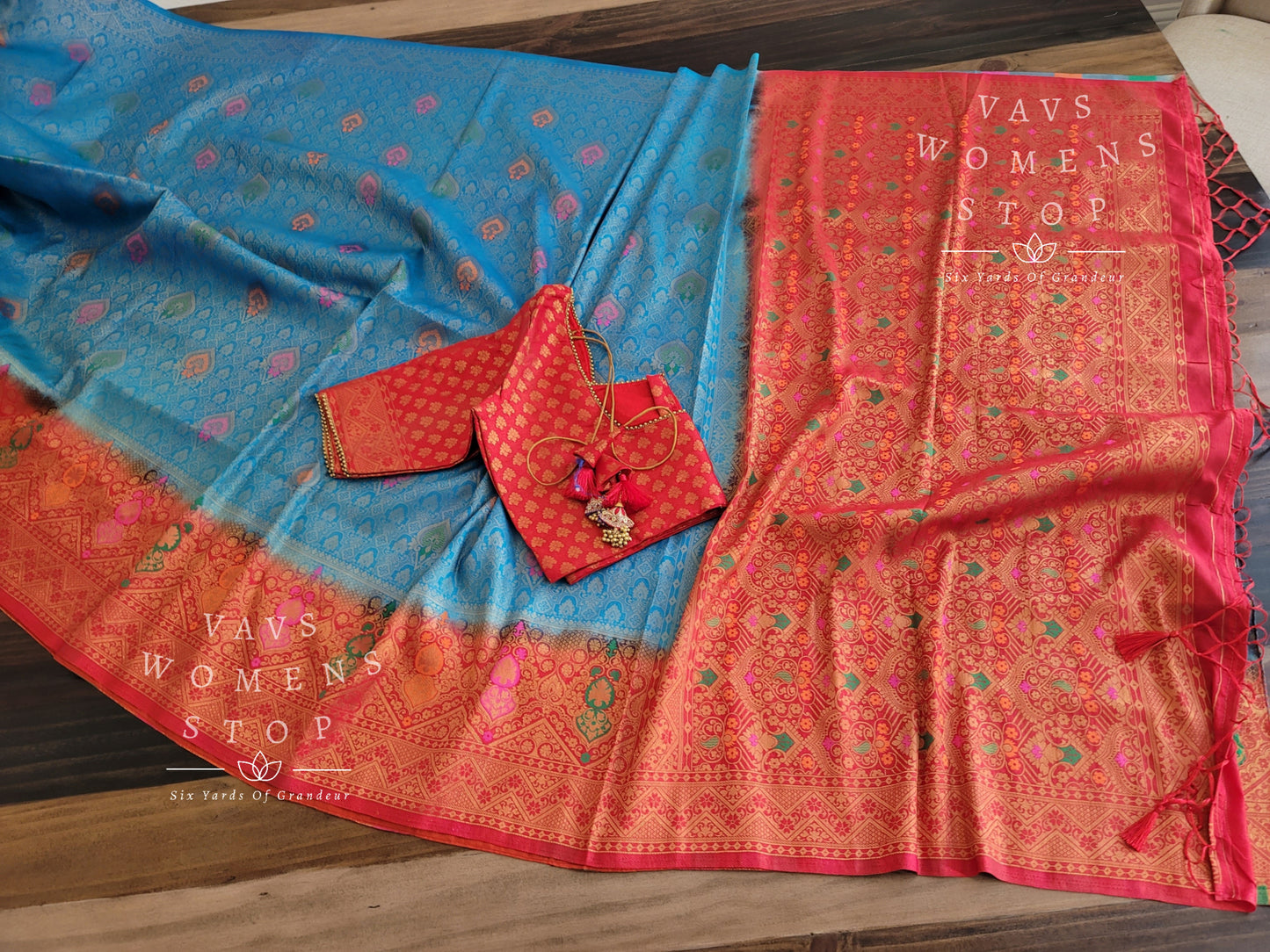 Benarasi Kubera Pattu Silk Saree - Blouse