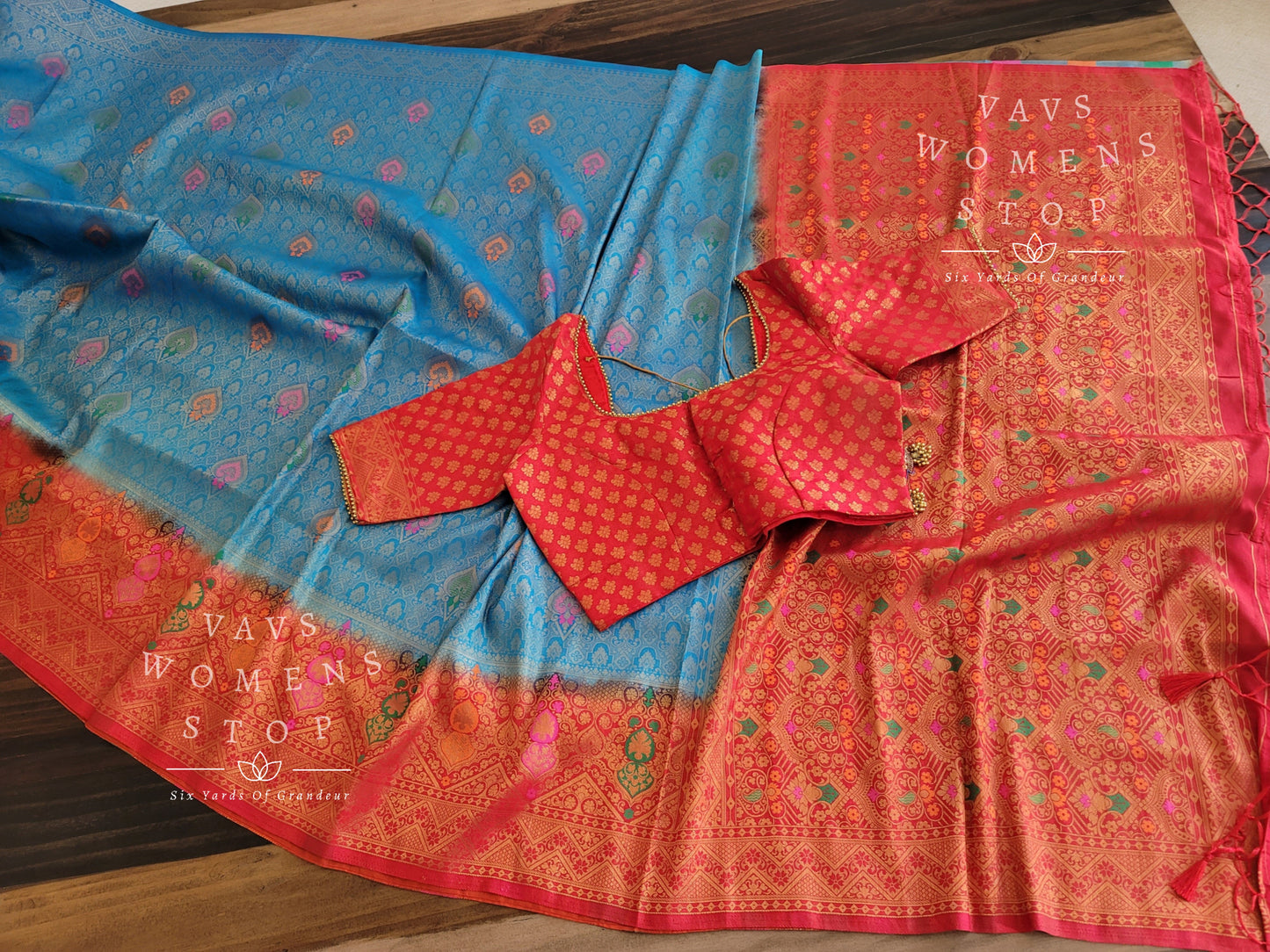 Benarasi Kubera Pattu Silk Saree - Blouse