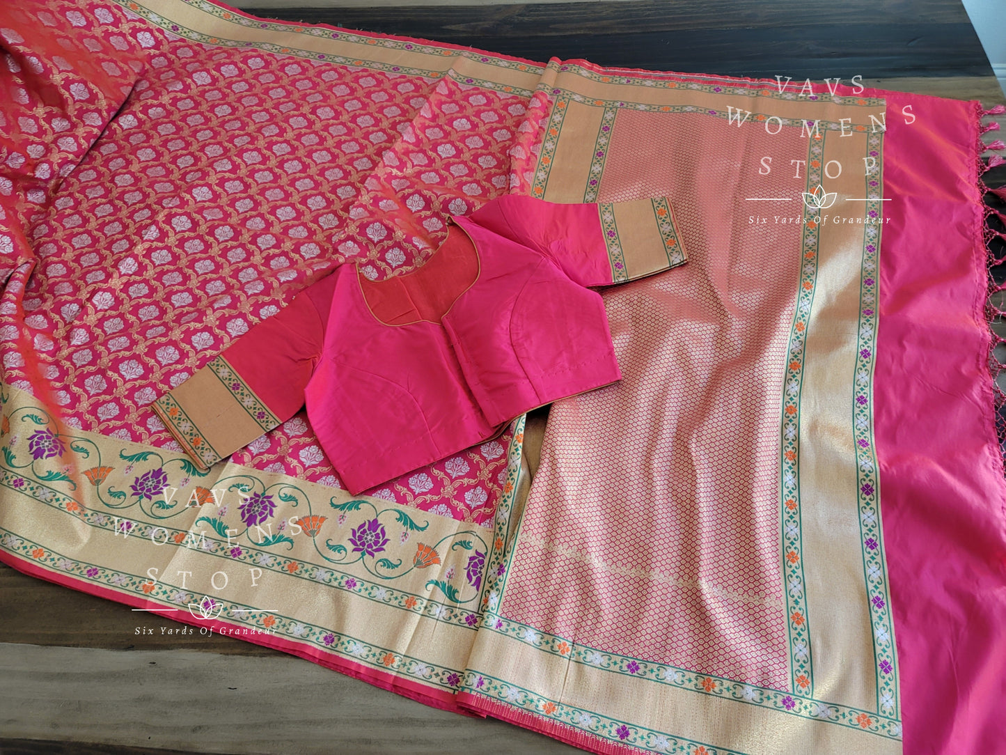 Designer Benarasi Soft Silk saree - Blouse