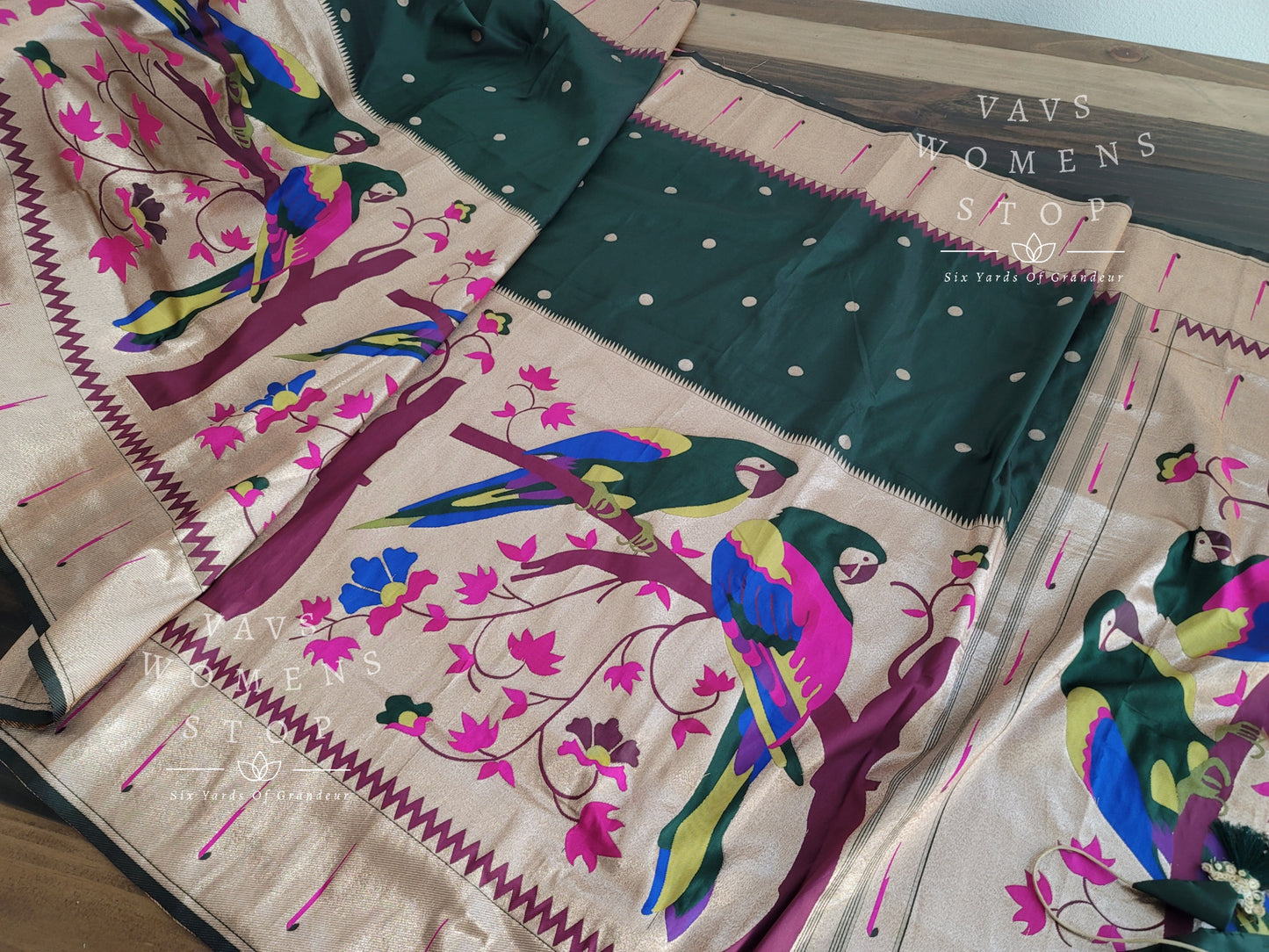 Designer Benarasi Paithani Soft Silk Saree - Blouse