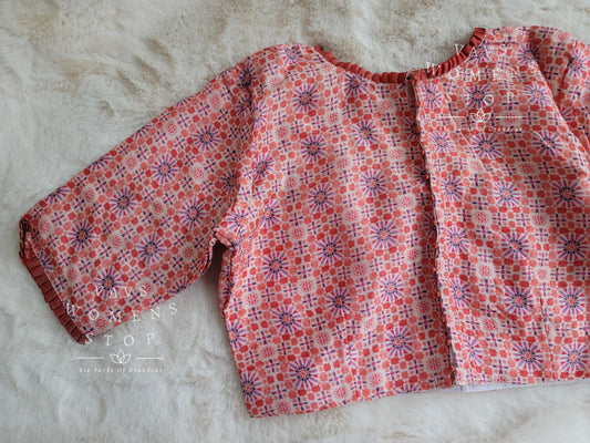 Muslin Silk Batik Print Blouse