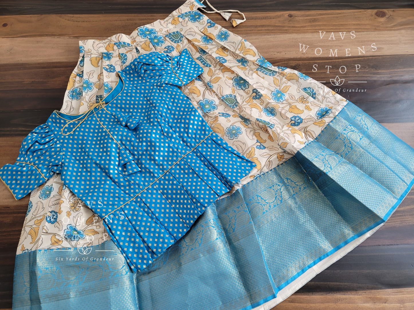 Kalamkari Benarasi Silk Lehenga Blouse