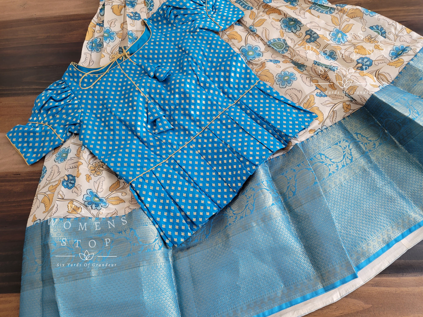 Kalamkari Benarasi Silk Lehenga Blouse