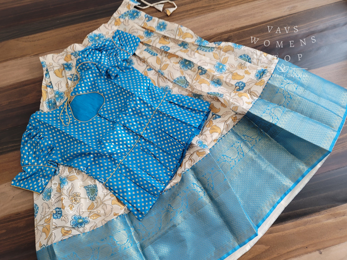 Kalamkari Benarasi Silk Lehenga Blouse