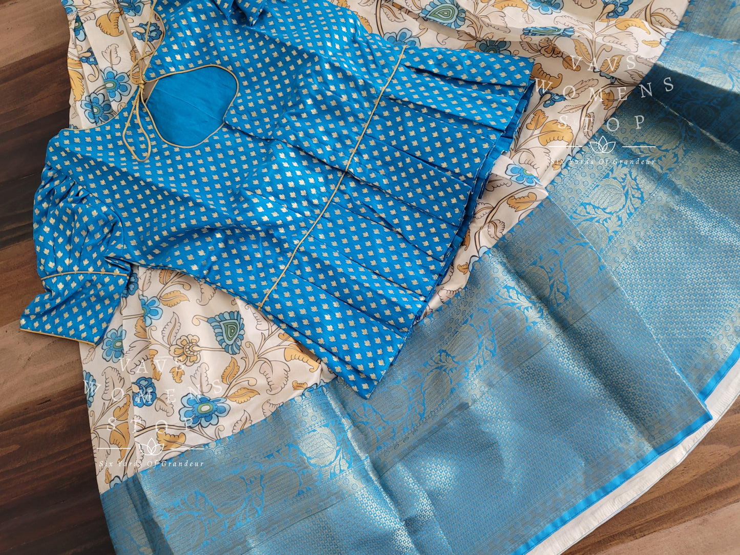 Kalamkari Benarasi Silk Lehenga Blouse