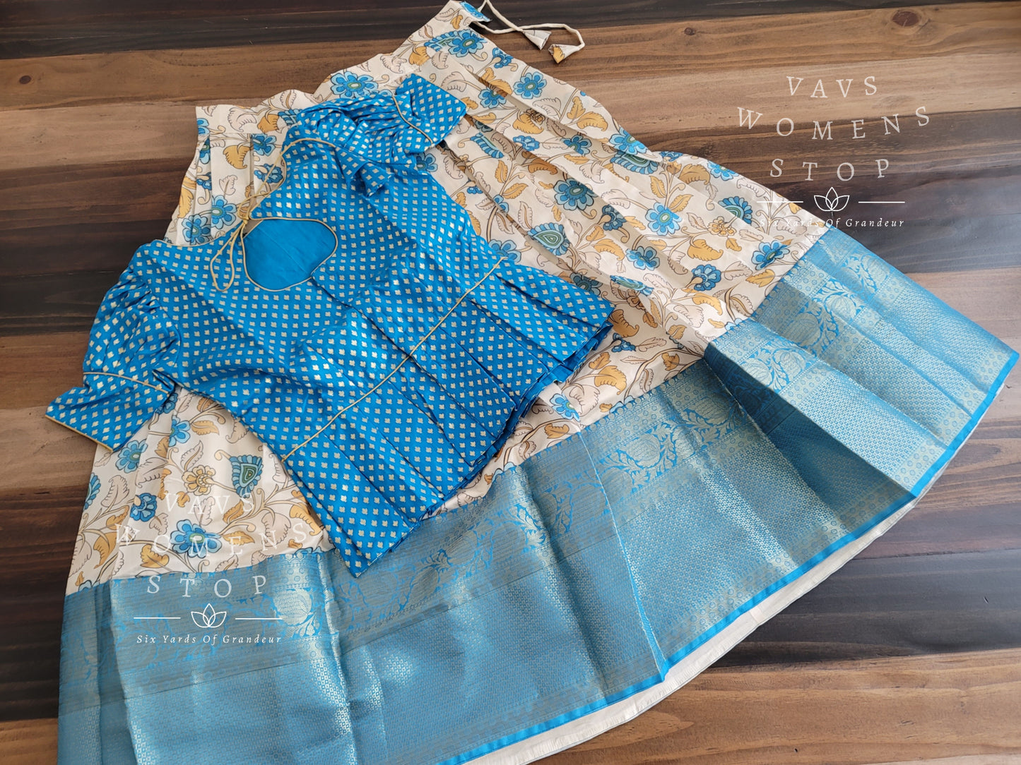 Kalamkari Benarasi Silk Lehenga Blouse