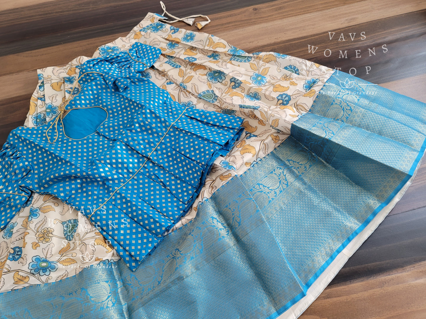 Kalamkari Benarasi Silk Lehenga Blouse