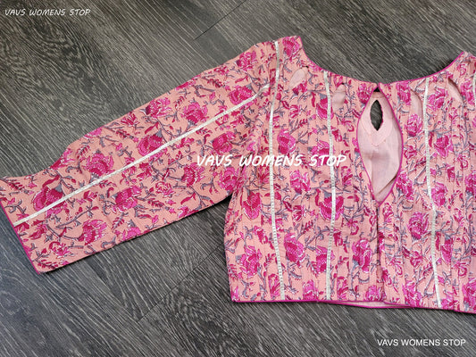 Floral Prints Cotton Blouse