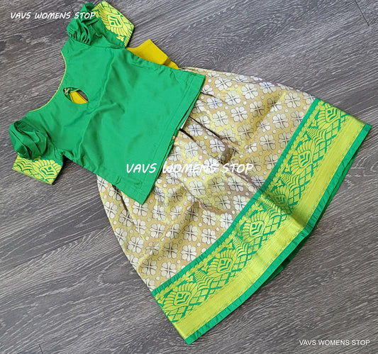 Kanchi Silk Lehenga/Langa Blouse