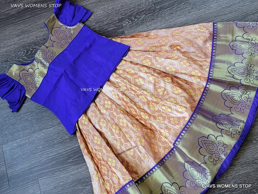 Kanchi Silk Lehenga/Langa Blouse