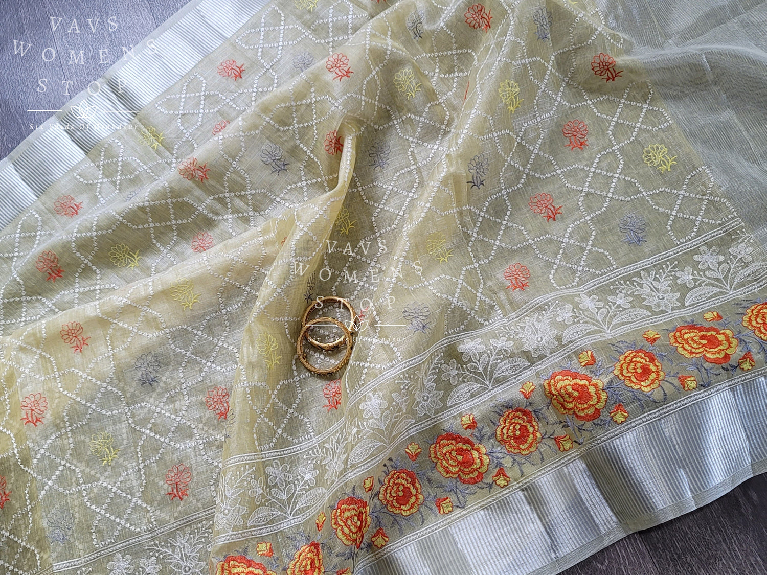 Latest Collection of Tissue Linen Saree now available online – The Thread  Weavers